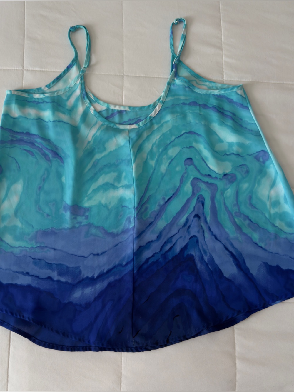 Apt.9 Blue Watercolor Ombré Cami - Size S - Picture 3 of 4
